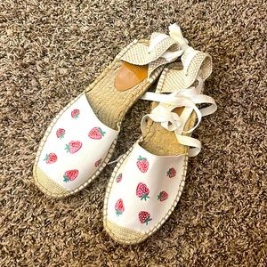 J.Crew Strawberry Espadrilles